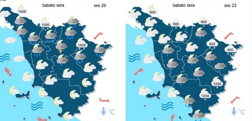Le previsioni del Lamma