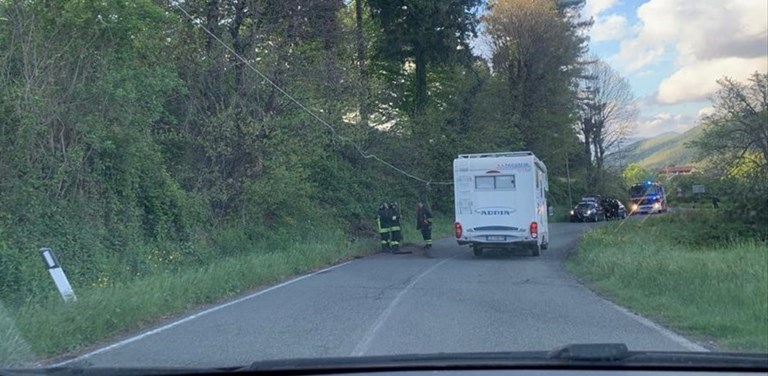 I Vigili del Fuoco sul posto