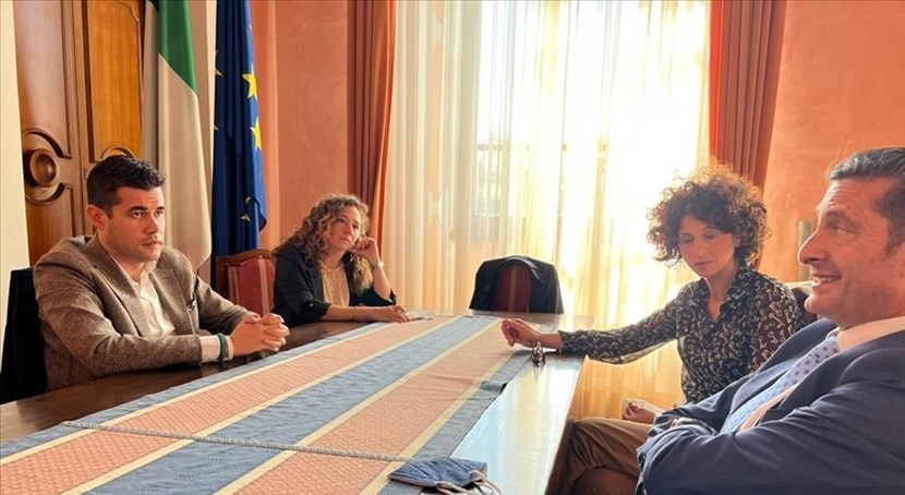 Cappelletti e sottosegretario Crippa nell'incontro a pontassieve