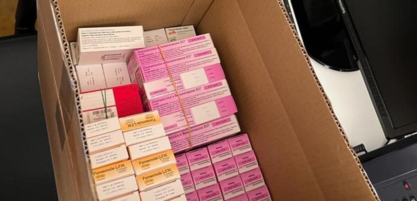 Parte del materiale donato