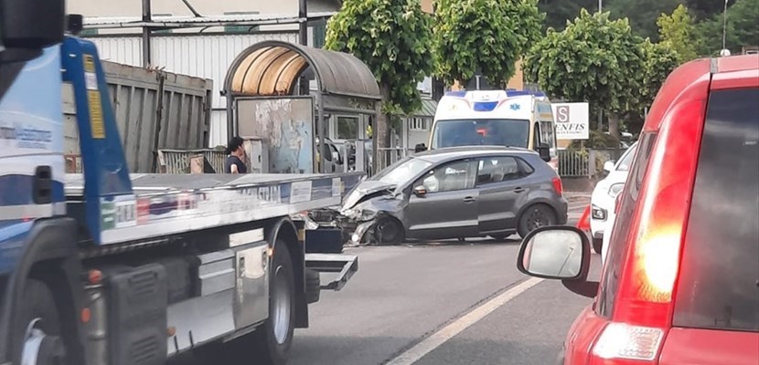 L’auto incidentata