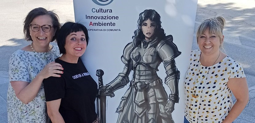 Le tra fondatrici della cooperativa di Comuni