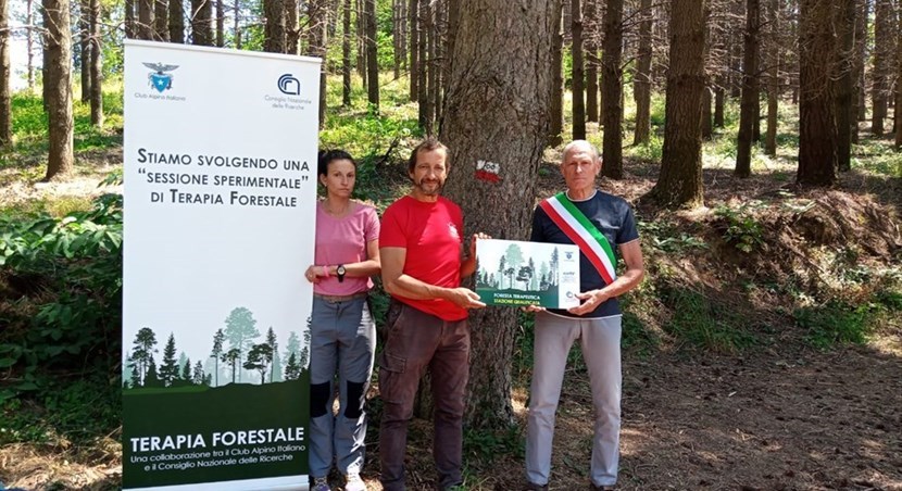 Montesenario stazione qualificata di foresta terapeutica. Consegnata la targa