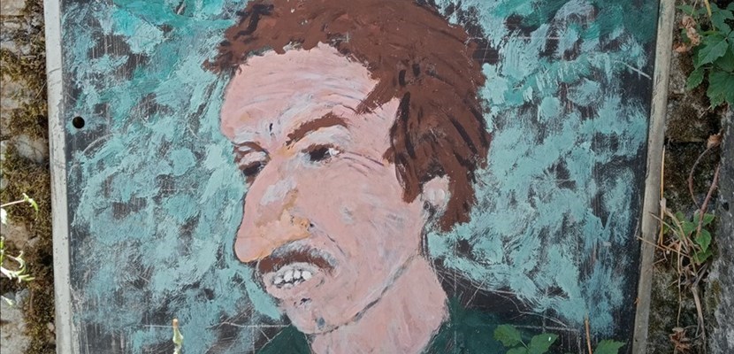 Giuseppe Vettori in un ritratto realizzato alcuni anni fa per una festa di paese a Vaglia