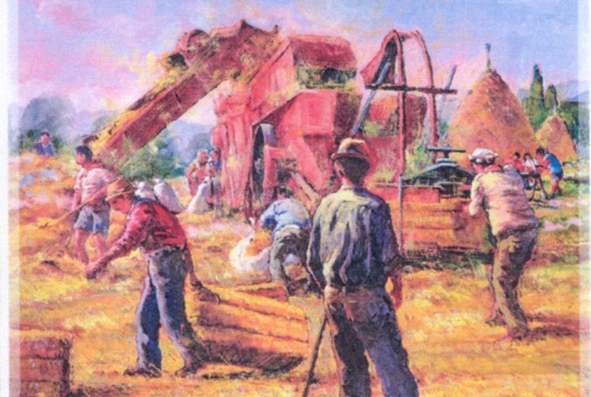 Foto 2: La battitura