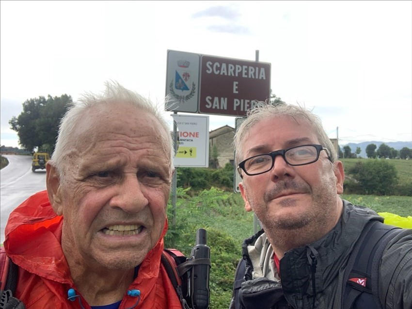 Conclusione della tappa mugellana con arrivo a San Piero a Sieve