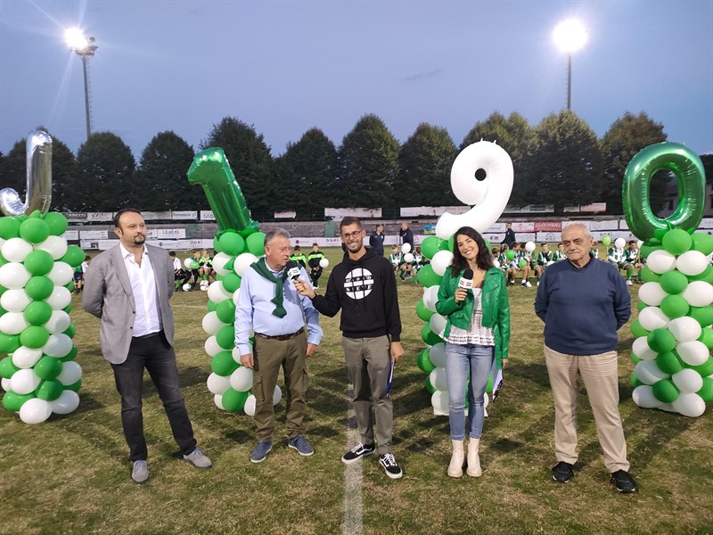 Da sx: sindaco Omoboni, Luciano Sgai, Sandro Bulletti, Elisa Sergi, Franco Frandi.