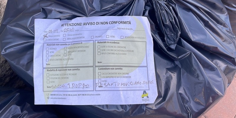 Il sacco troppo pesante