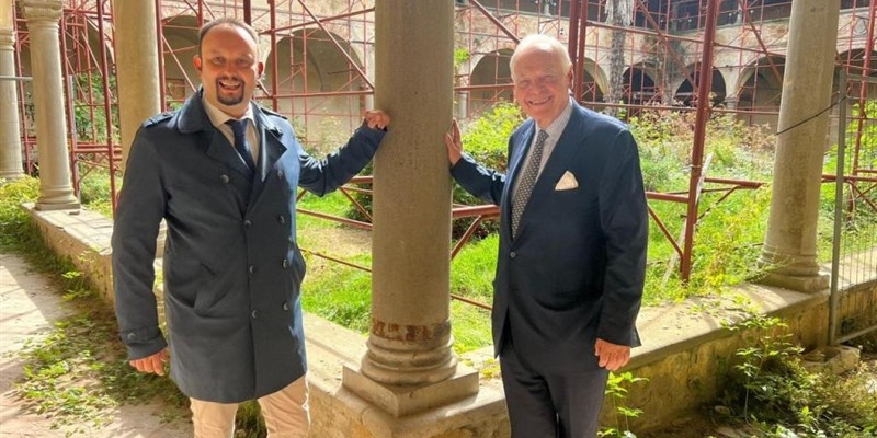 Il sindaco di Borgo San Lorenzo Paolo Omoboni e il Sovrintendente del Maggio Alexander Pereira