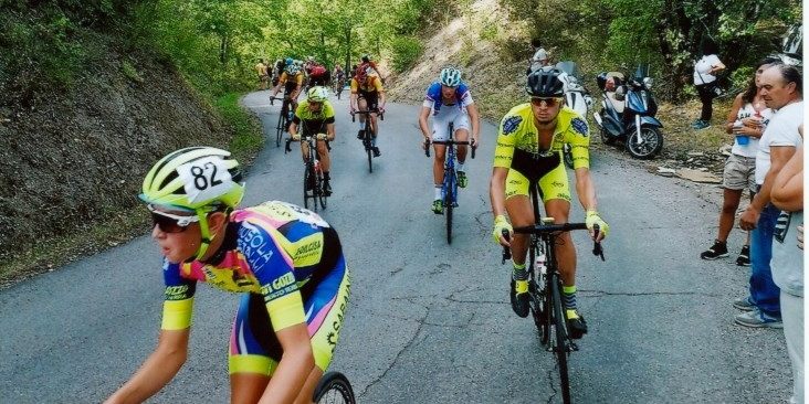 La micidiale salita delle Salaiole a 15 km. dall’arrivo 