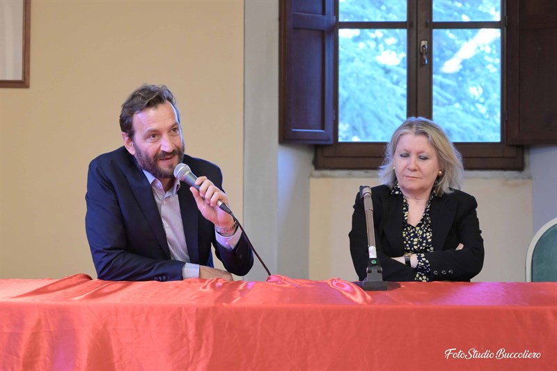 Il direttore del Museo Chini Alessandro Cocchieri e la Prof. Gilda Cefariello Grosso.