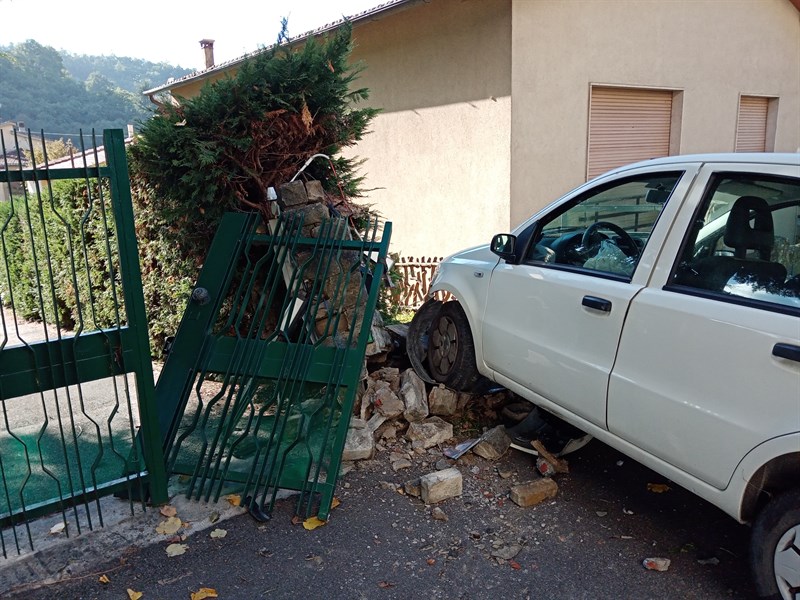 L'auto incidentata