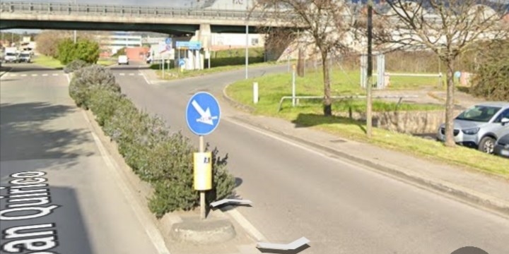 La zona dell'incidente