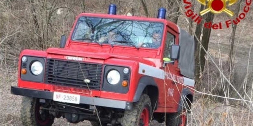 Pompieri in azione. Foto di repertorio