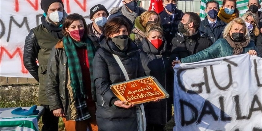 La solidarietà per i lavoratori a Marradi