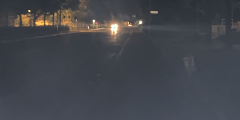 Luci spente in viale Kennedy