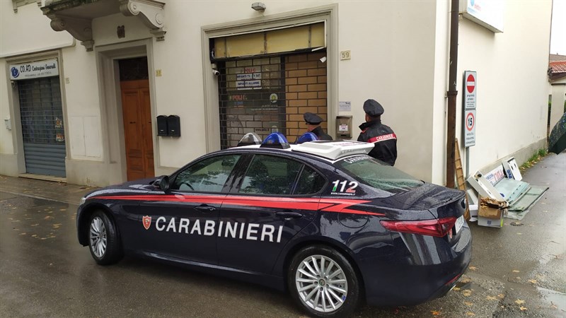 I Carabinieri sul posto