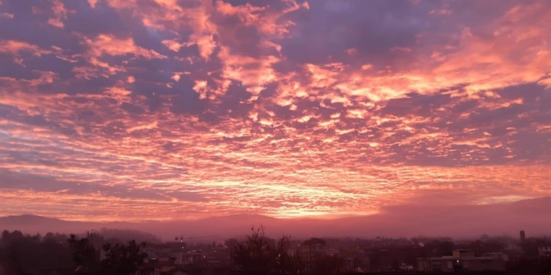 Alba di questa mattina, lunedì 28 novembre