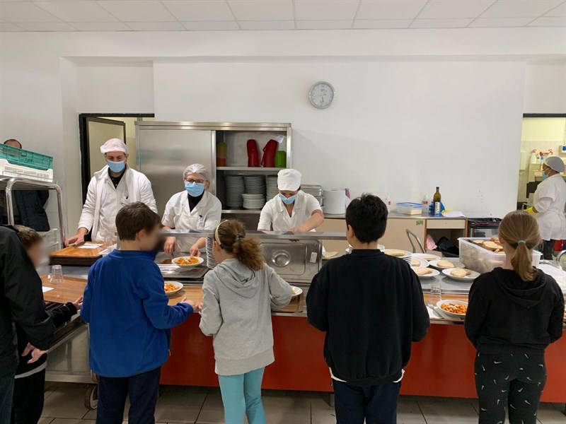Alcuni scatti realizzati a mensa