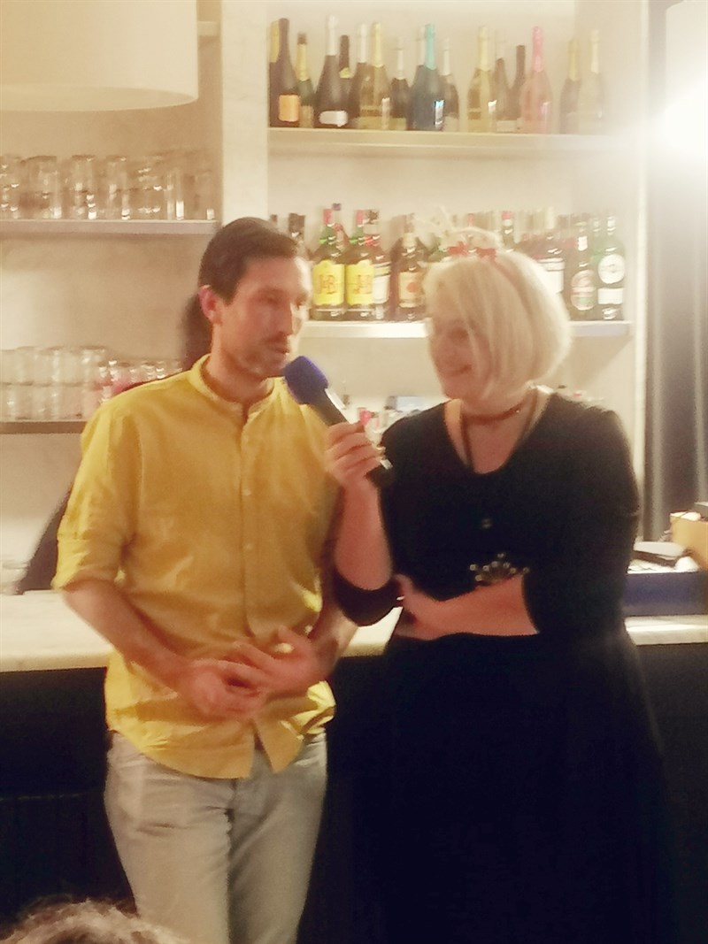 Un momento della cena