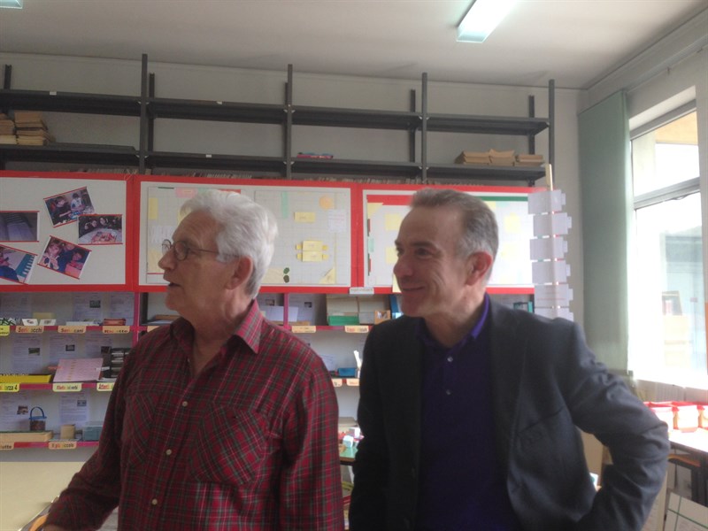 ho avuto la fortuna di incontrare i due fondatori, il professor Marco Orsi (a destra) e il maestro Aldo Marchesini (a sinistra)