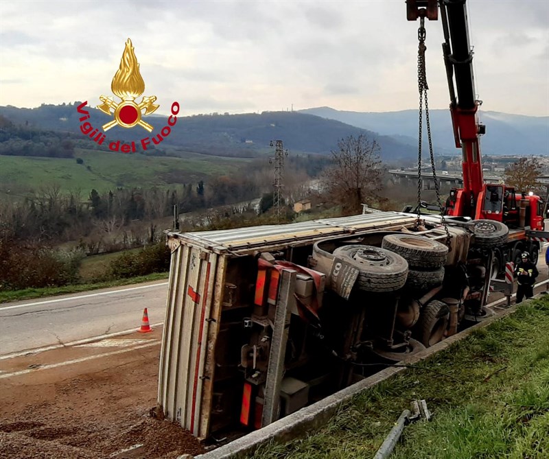 L'intervento dei  Vigili del Fuoco