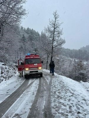 L'intervento dei Vigili del Fuoco