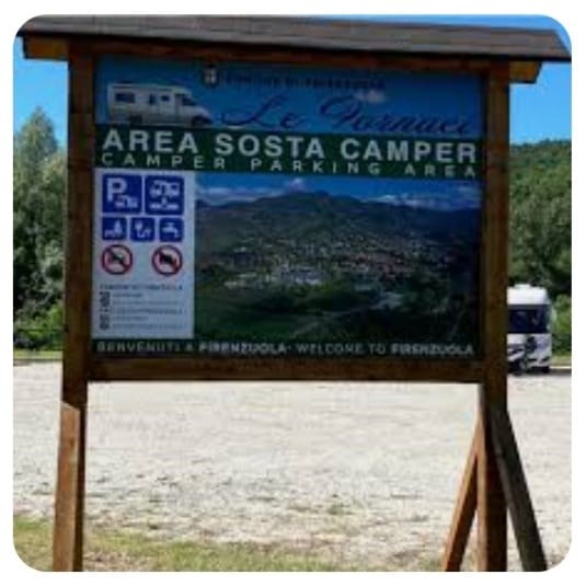 L'area camper di Firenzuola