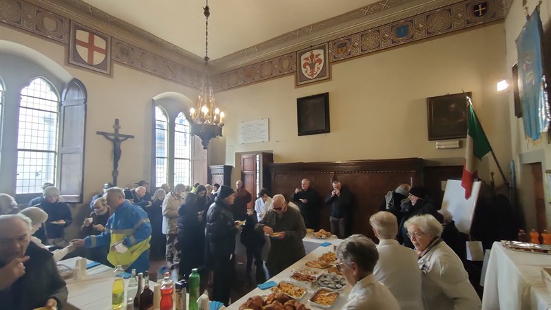 Il rinfresco del patrono della Misericordia