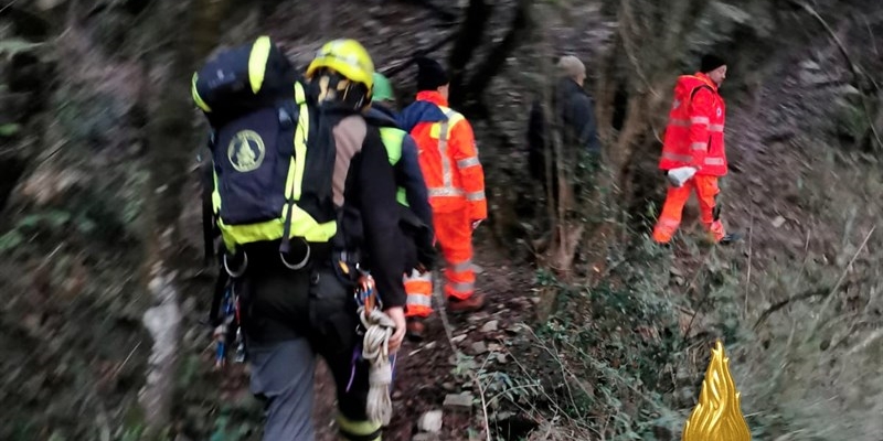 Vigili del fuoco - recupero in azione