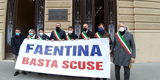 La recente protesta dei sindaci per la Faentina