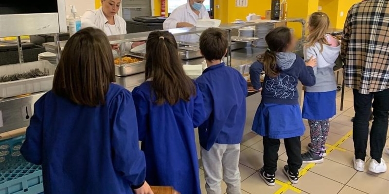 bambini alla mensa di Borgo San Lorenzo
