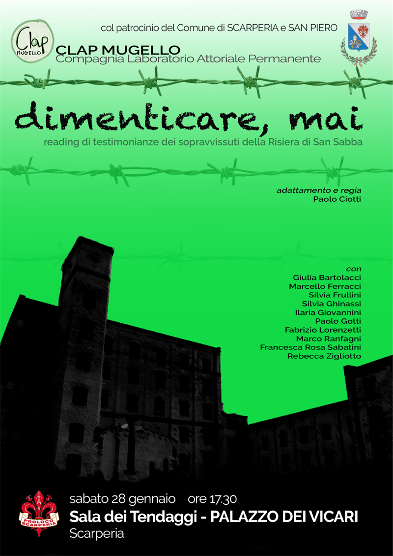 Locandina completa ""Dimenticare, mai"",""OK!Mugello