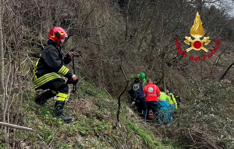 Intervento dei Vigili del fuoco