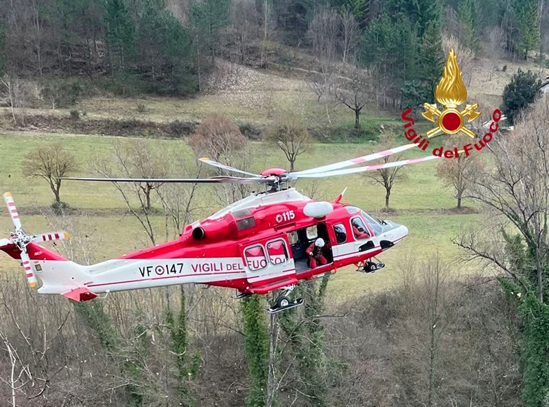 Intervento dei Vigili del fuoco