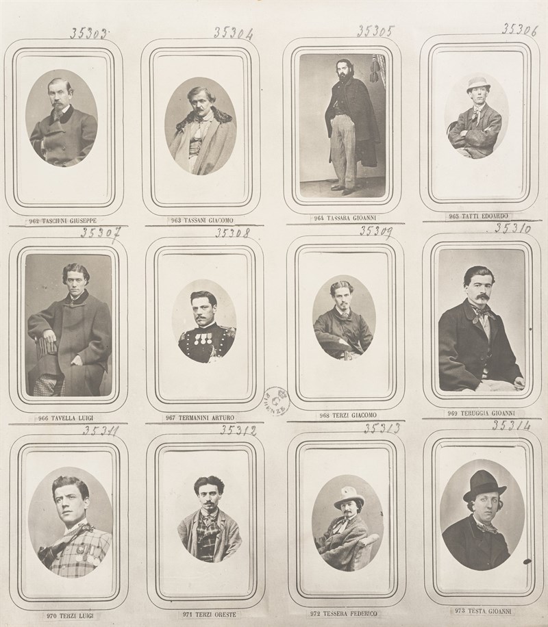 Album dei Mille di Marsala con indice alfabetico, Gabinetto Disegni e Stampe, Galleria degli Uffizi