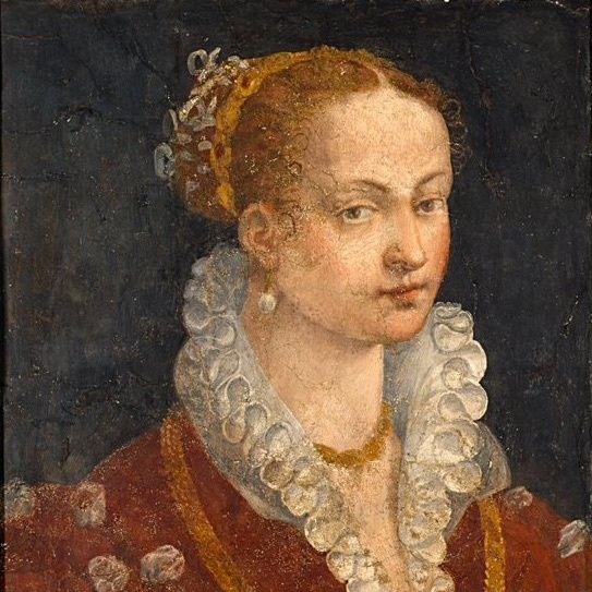 Il ritratto di Bianca Cappello eseguito nella chiesa di Olmi nel 1578 dal Bronzino.