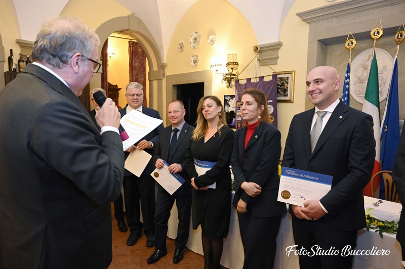 I nuovi soci del Lions Club Mugello, da sinistra Marco Quadalti, Arianna Piazzetti, Gemma Pasquali e Rodolfo Cipollone.