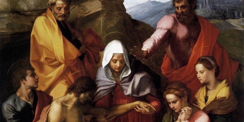 La tavola della “Deposizione” eseguito nella chiesa di Luco nel  1527