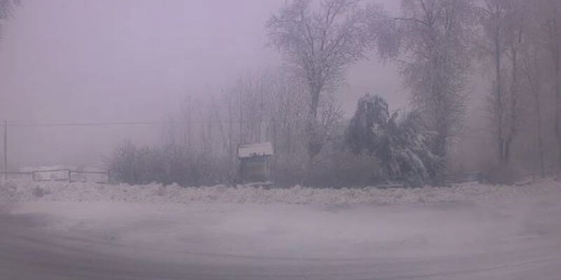 Nevica al passo della Futa