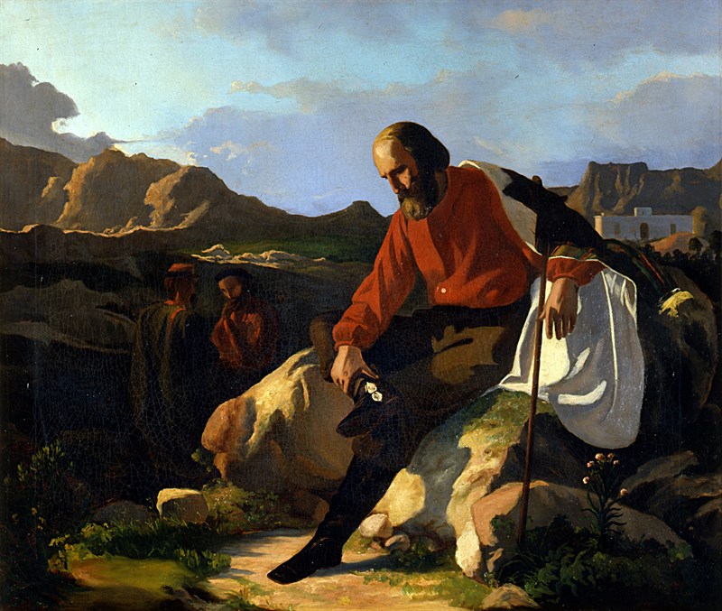 Garibaldi a Caprera. Pietro Senno (Portoferraio, Isola d’Elba, 1831 – Pisa 1904). Palazzo Pitti, Galleria d’Arte Moderna
