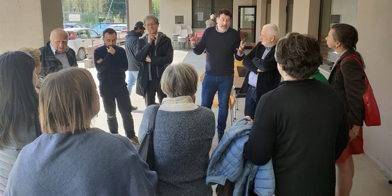 L’incontro al Centro Giovanile fra i consiglieri dell’Umberto I° e del “Romanelli & Bruschi”. 