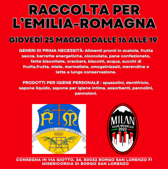Milan club e Misericordia