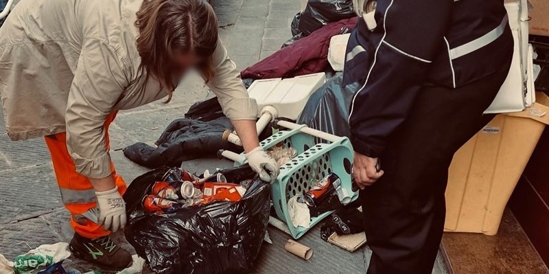 L'abbandono in pieno centro