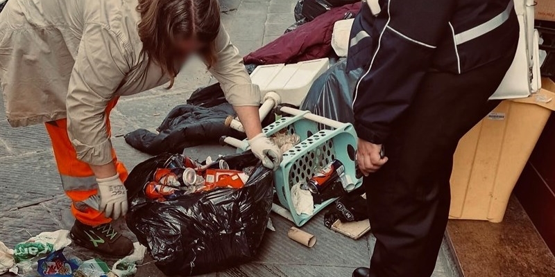 I rifiuti abbandonati a Borgo San Lorenzo