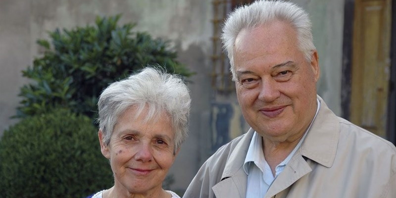 Luciano e Nicoletta Lapi in una bella immagine del figlio Andrea.  