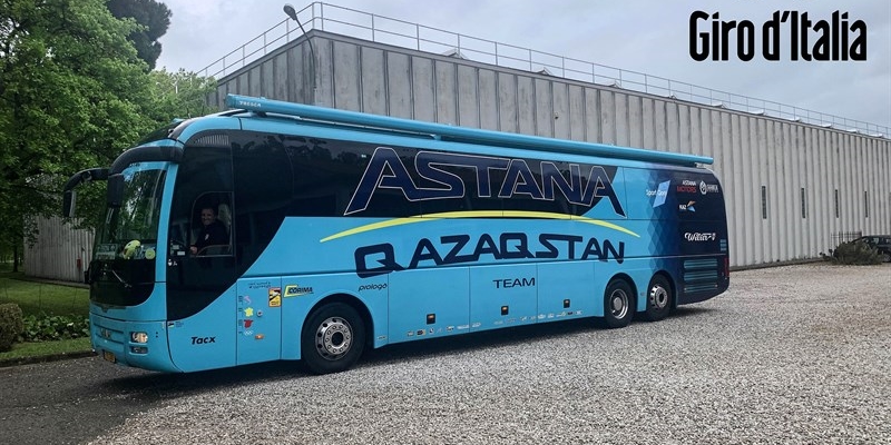 Il mega camper guidato da Federico Borselli