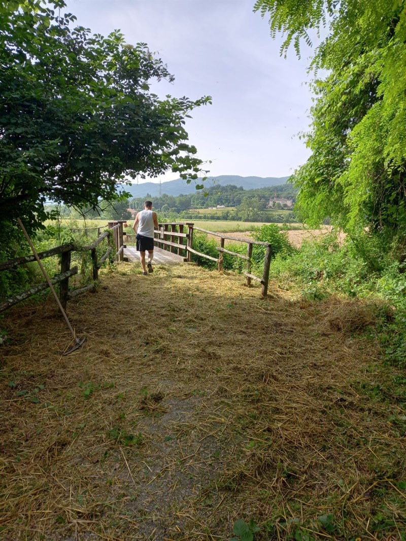 Lavori sulla pista ciclabile di Vicchio
