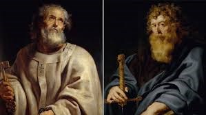 San Pietro e Paolo, due tele