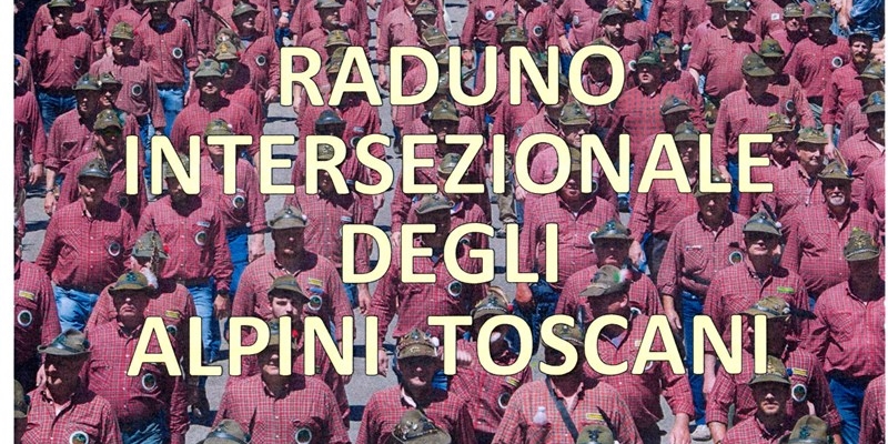 La locandina del Raduno Intersezionale degli Alpini nel Mugello